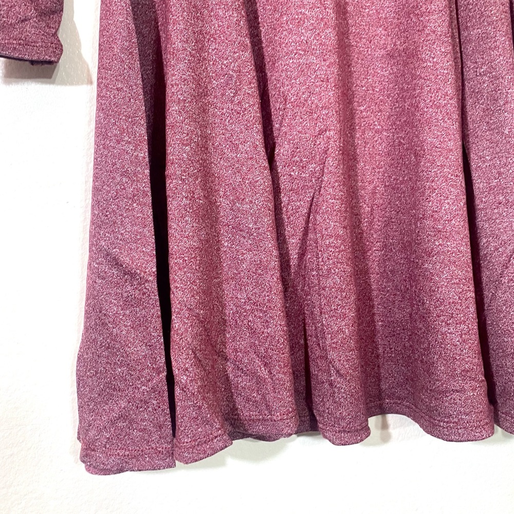 Dark Mauve Long sleeve scoop neck skater dress, CUTE! - Picture 13 of 16